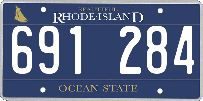 RI license plate 691284