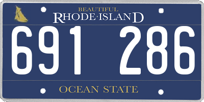 RI license plate 691286
