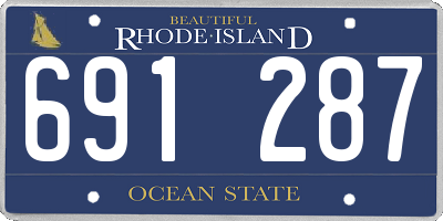 RI license plate 691287