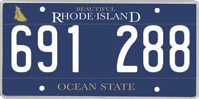 RI license plate 691288