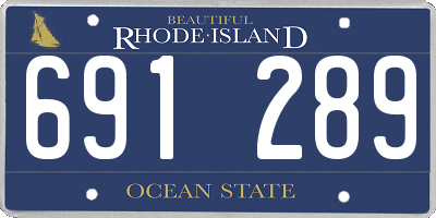RI license plate 691289