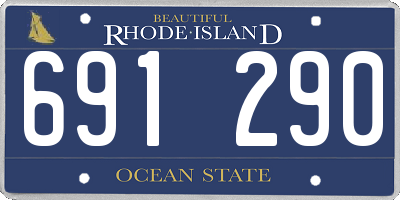RI license plate 691290