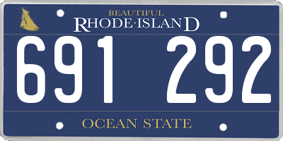 RI license plate 691292