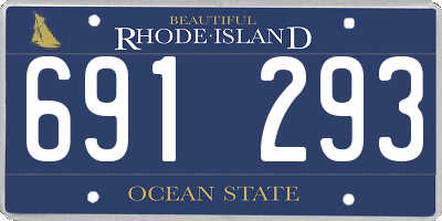 RI license plate 691293