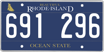 RI license plate 691296