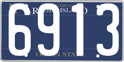 RI license plate 6913