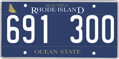 RI license plate 691300
