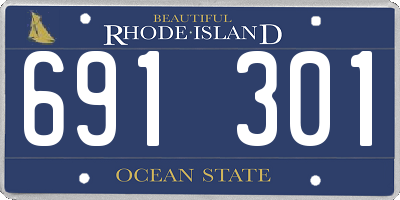 RI license plate 691301