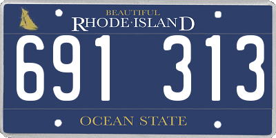 RI license plate 691313