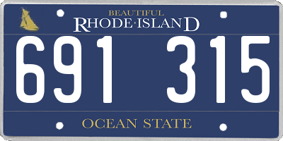 RI license plate 691315