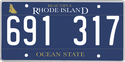 RI license plate 691317