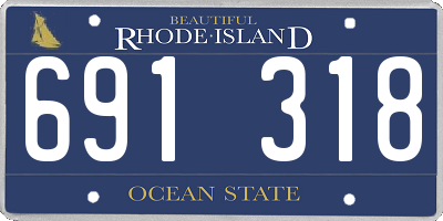 RI license plate 691318