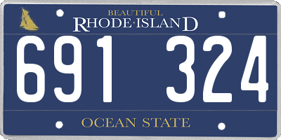 RI license plate 691324