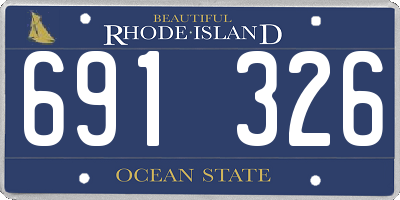 RI license plate 691326