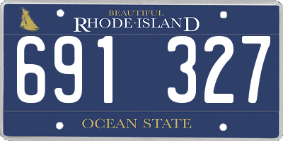 RI license plate 691327