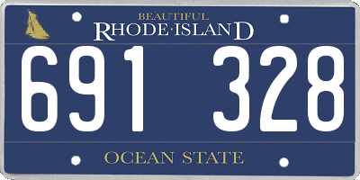 RI license plate 691328