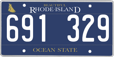 RI license plate 691329