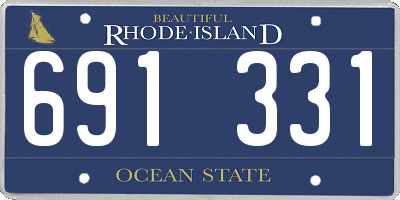 RI license plate 691331