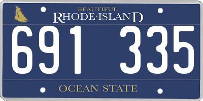 RI license plate 691335