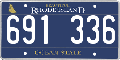 RI license plate 691336