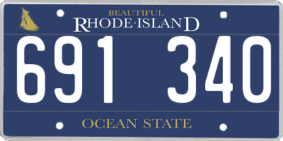 RI license plate 691340