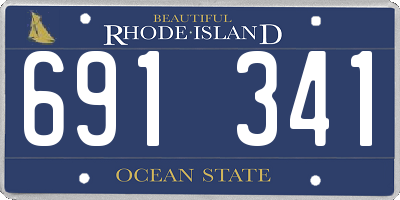 RI license plate 691341
