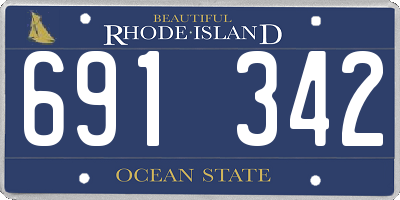 RI license plate 691342