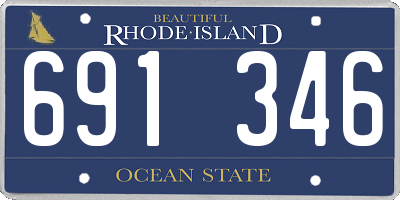 RI license plate 691346