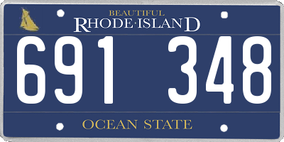 RI license plate 691348