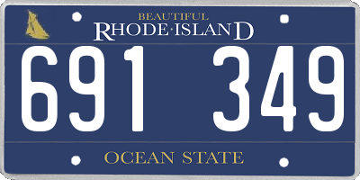 RI license plate 691349