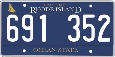 RI license plate 691352