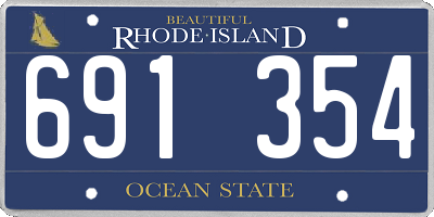 RI license plate 691354