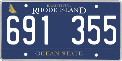 RI license plate 691355