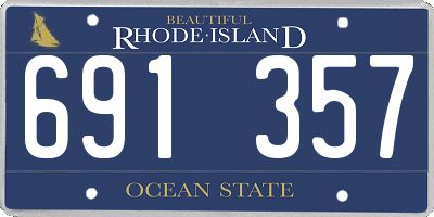 RI license plate 691357