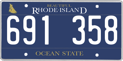 RI license plate 691358
