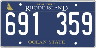 RI license plate 691359