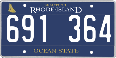 RI license plate 691364