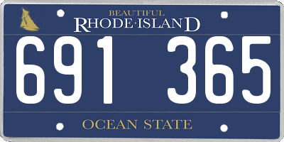 RI license plate 691365