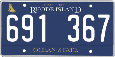 RI license plate 691367