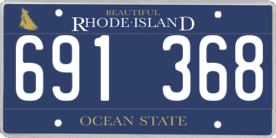 RI license plate 691368
