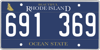 RI license plate 691369