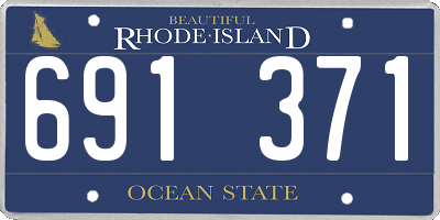 RI license plate 691371
