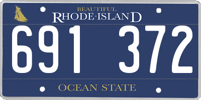 RI license plate 691372