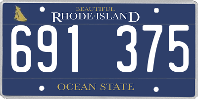 RI license plate 691375