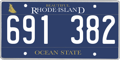 RI license plate 691382