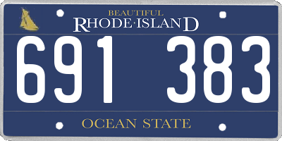 RI license plate 691383