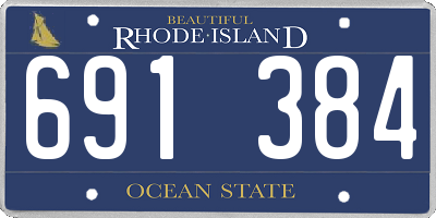 RI license plate 691384