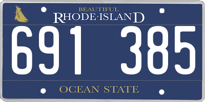 RI license plate 691385