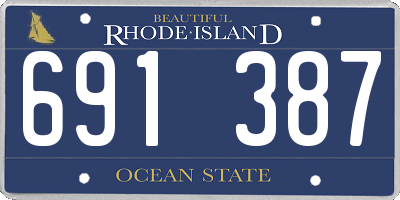 RI license plate 691387