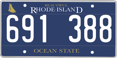 RI license plate 691388